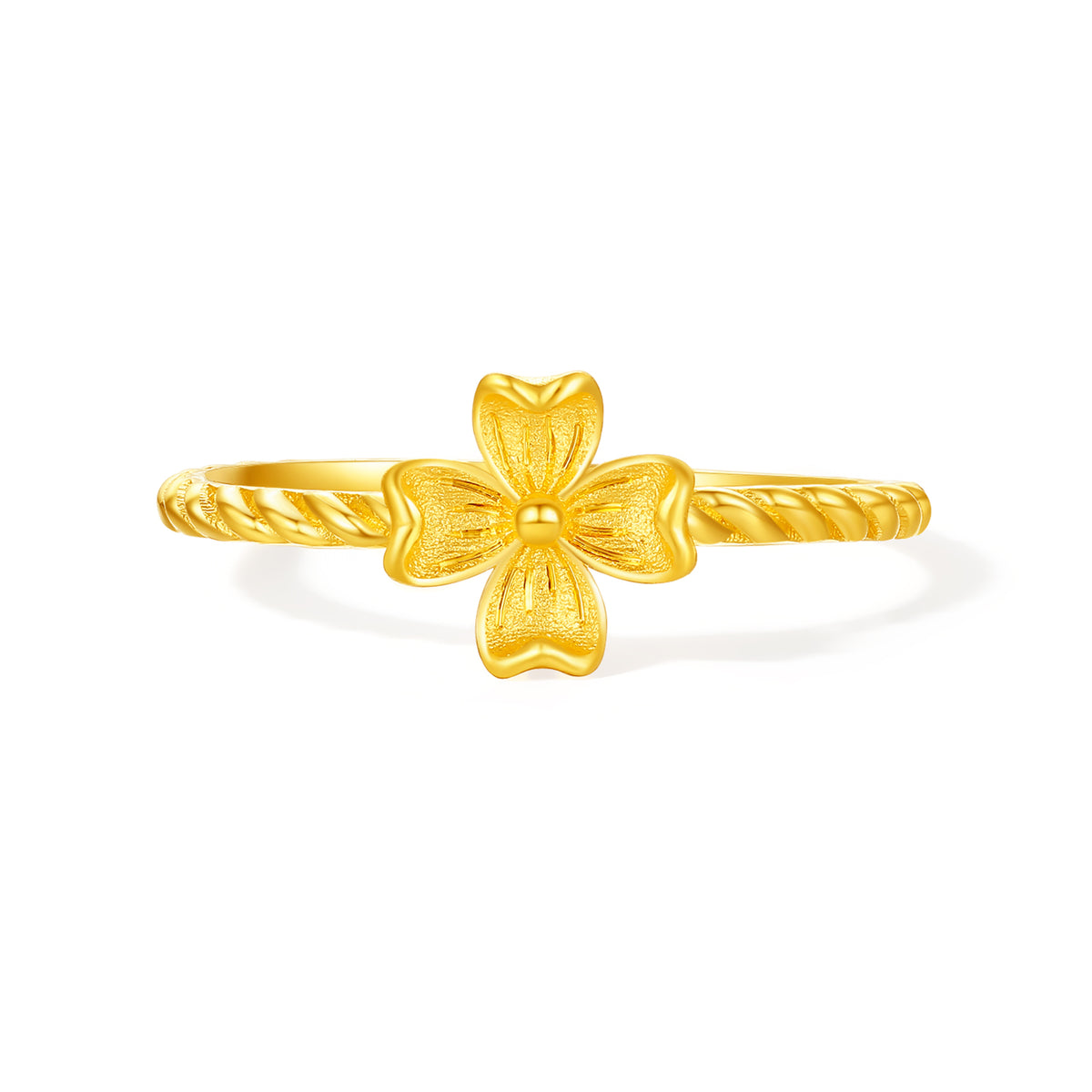 “Dream in the Garden” 24K Gold Ring Flower 1.7-2.3g A0115909