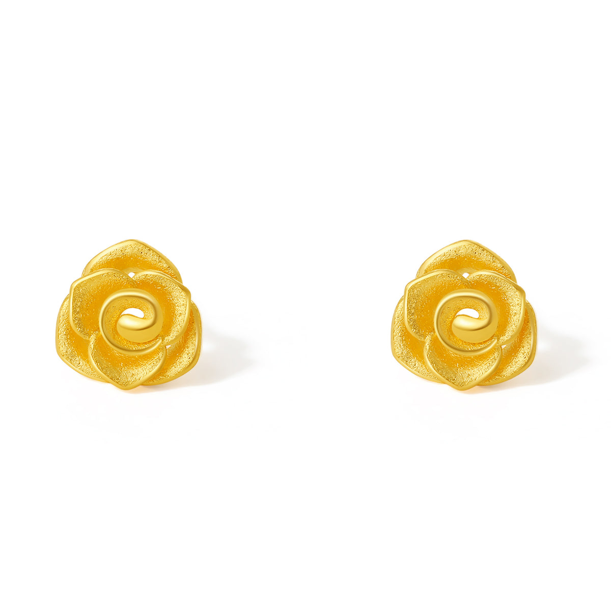 999 24K Gold Earrings Flower 2.3-3g A0911850