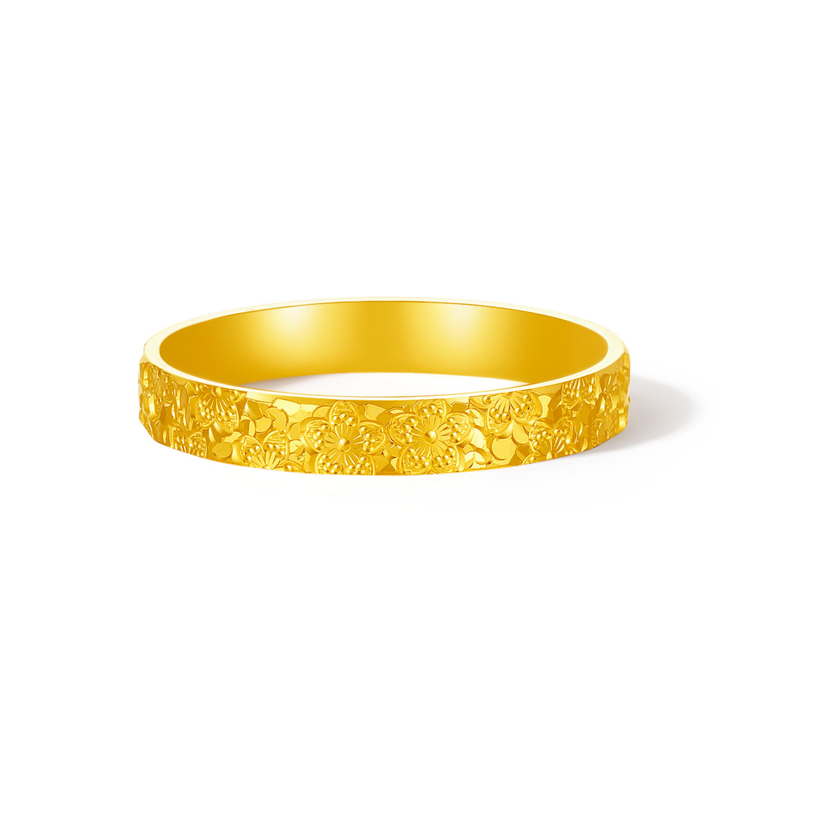 999 24K Gold Ring Flower 2.5-3.5g A0124497
