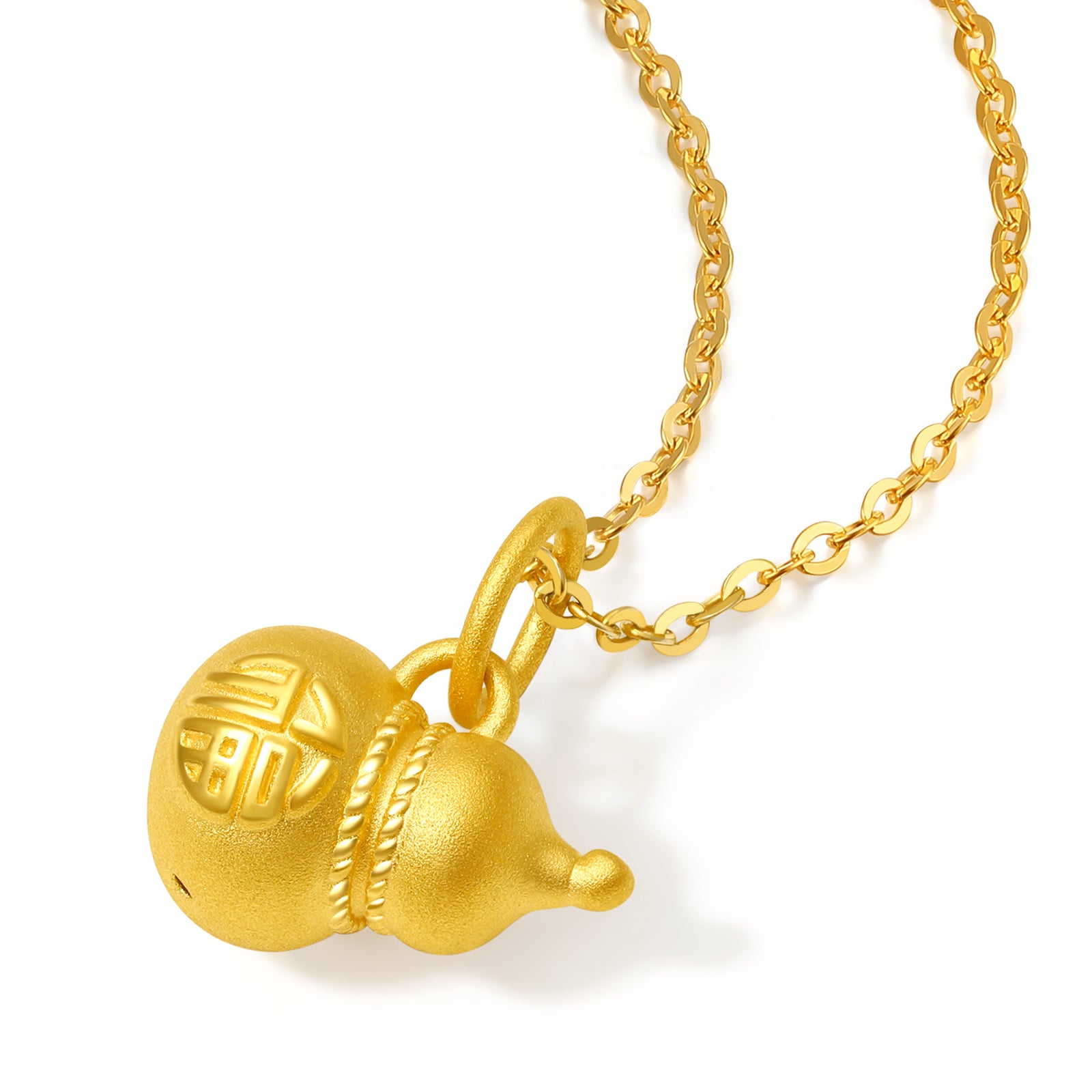 24K Gold Pendant 0.5-0.7g Hulu A0411570