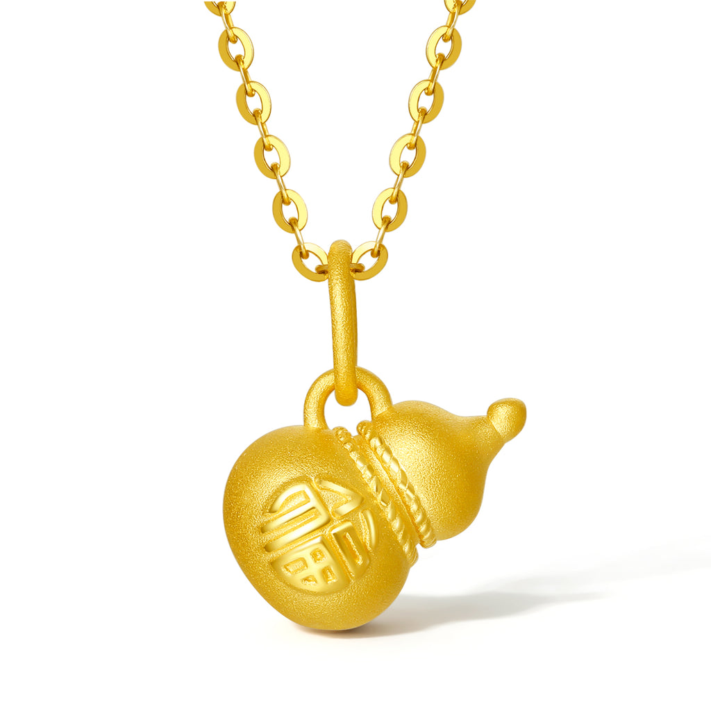 24K Gold Pendant 0.5-0.7g Hulu A0411570