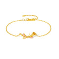 999 24K Gold Chain Bracelet Flower 2.2-2.8g A0723422