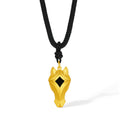 'Year of the Horse' 999.9 24K Gold Pendant Necklace Horsehead 2.71-3.01g 65cm-75cm A0420947