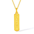"Jiuhua Mountain" 24K Gold Pendant Buddhist Scripture A0414662