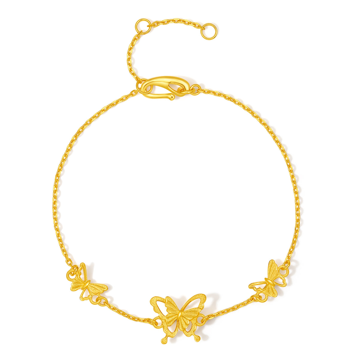 999 24K Gold Chain Bracelet 2.5-3.1g A0712519