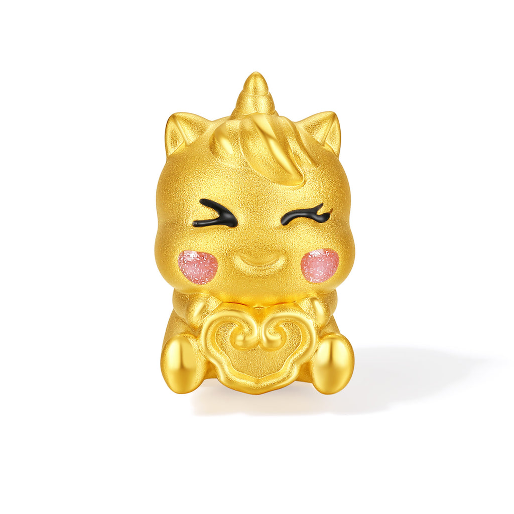 'Year of the Horse' 24K Gold Bracelet Horse Ruyi 0.6-0.8g 16cm-22cm A1715942