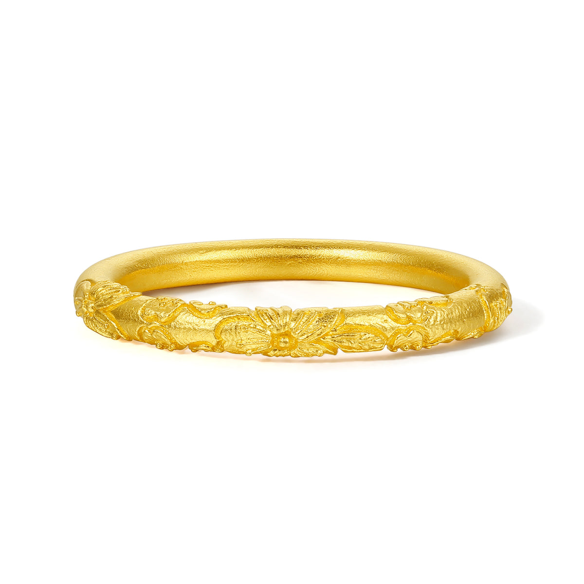 999 24K Gold Ring Flower 3-5g A0112814