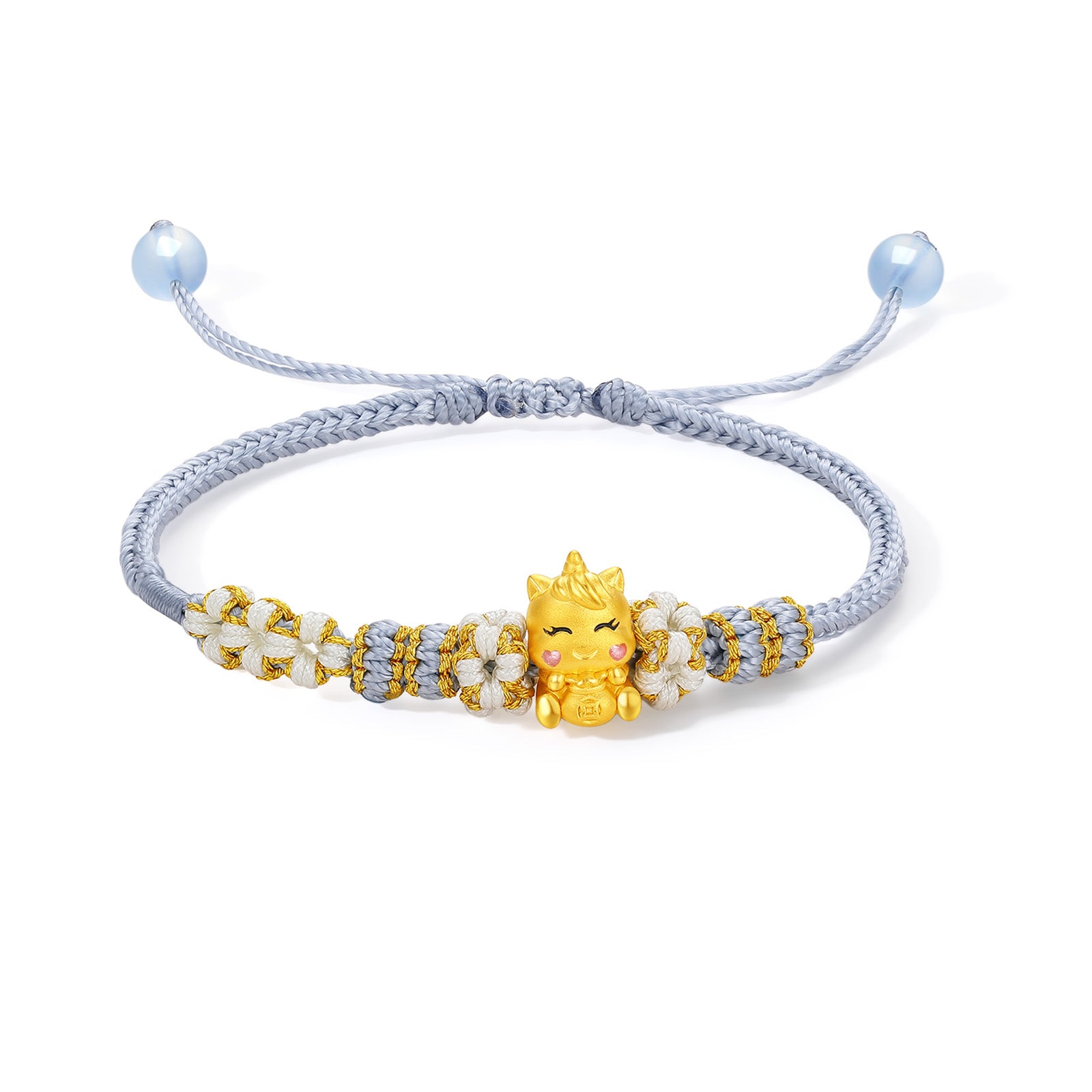 'Year of the Horse' 24K Gold Bracelet Horse Fortune Bag 0.6-0.8g 16cm-22cm A1715945