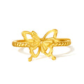 999 24K Gold Ring Butterfly 2.4-2.8g A0112521