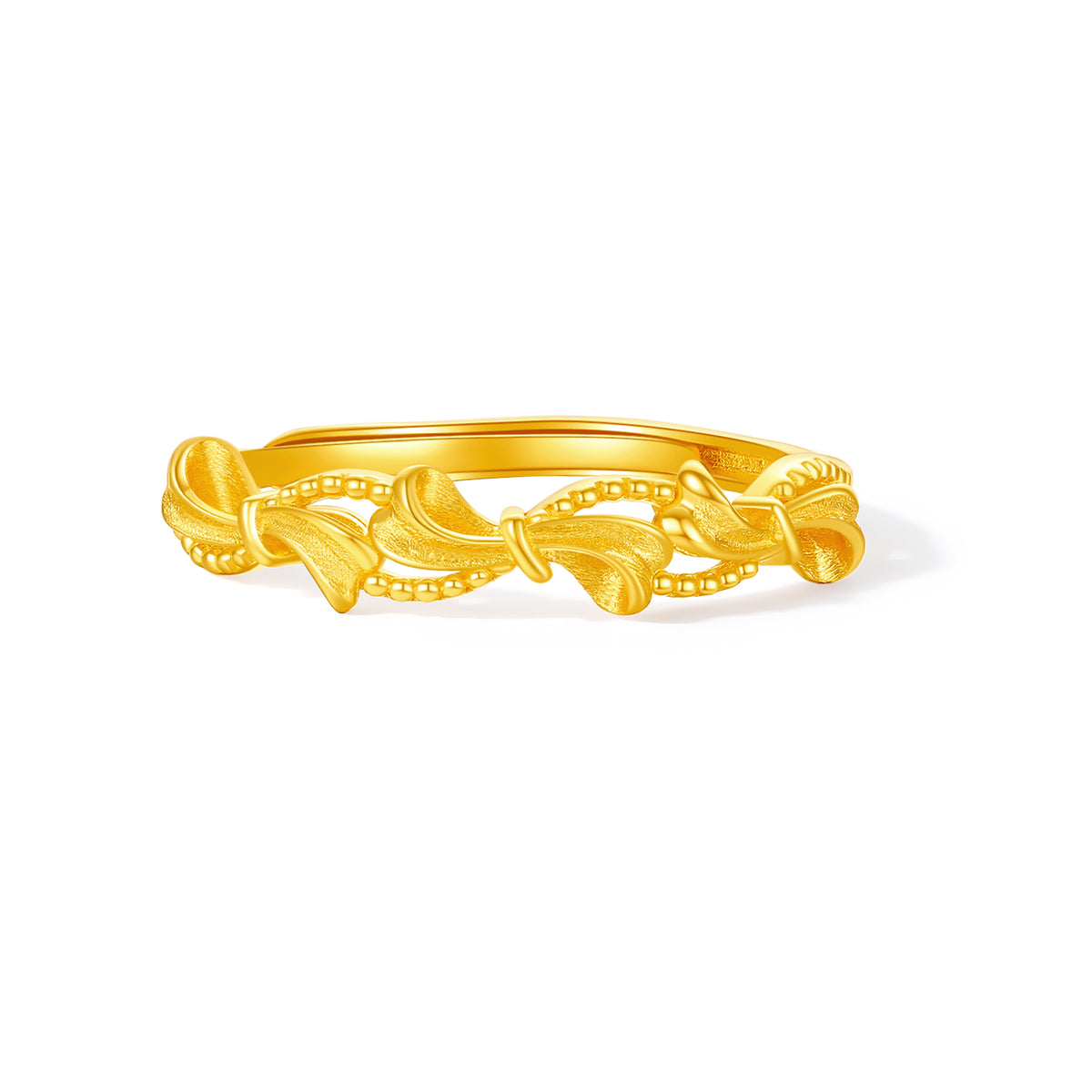 "Girl's Worries" 24K Gold Ring Bow 2.15-2.55g A0115492