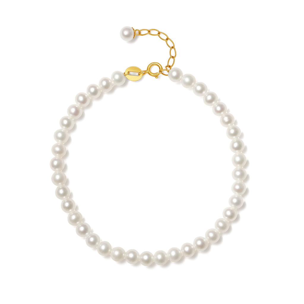 18K金鍊手鍊，珍珠，0.22-0.25克，貨號X078933