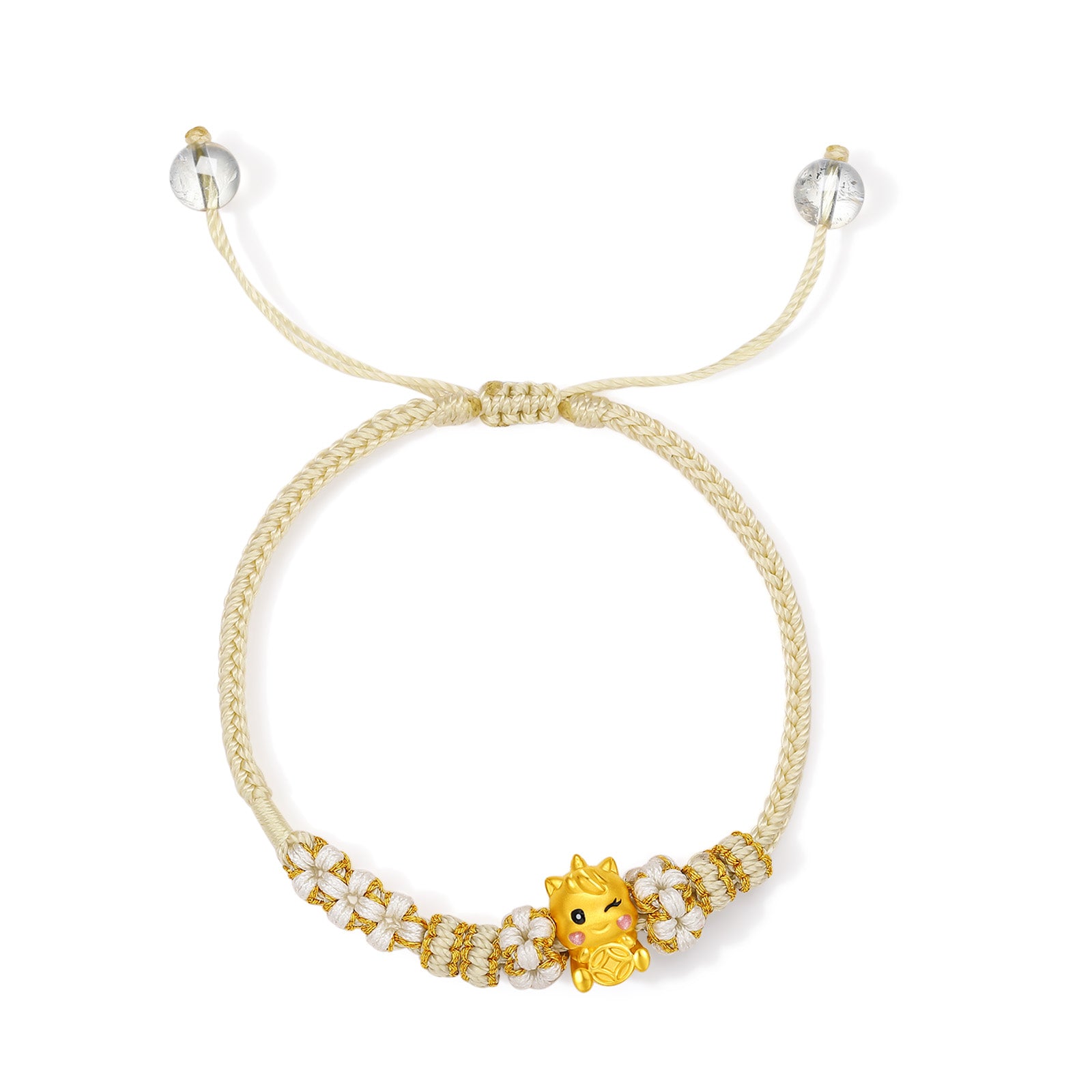 'Year of the Horse' 24K Gold Bracelet Horse Coin 0.6-0.8g 16cm-22cm A1715943