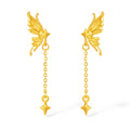 999 24K Gold Earrings Butterfly 2.1-2.4g A0913729