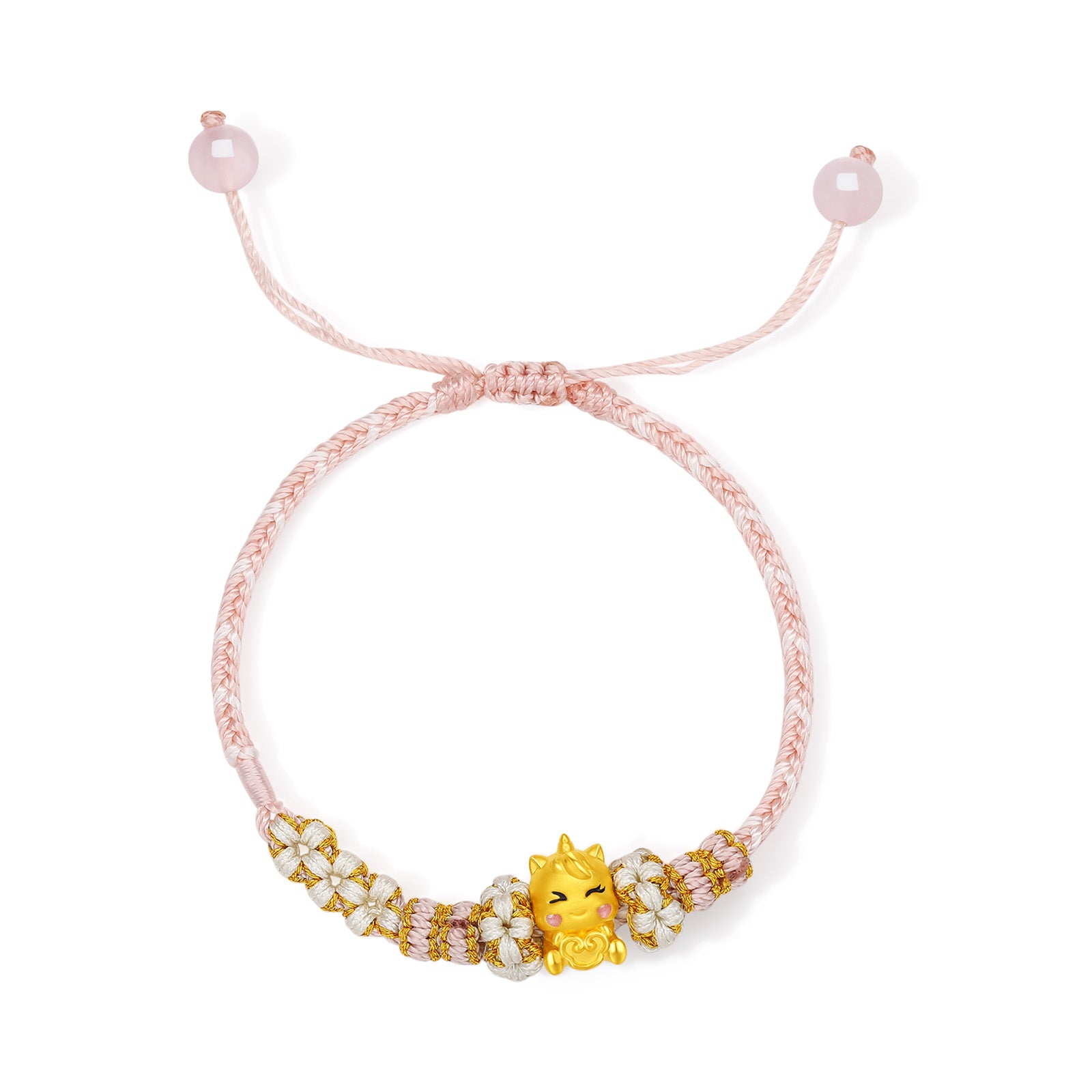 'Year of the Horse' 24K Gold Bracelet Horse Ruyi 0.6-0.8g 16cm-22cm A1715942