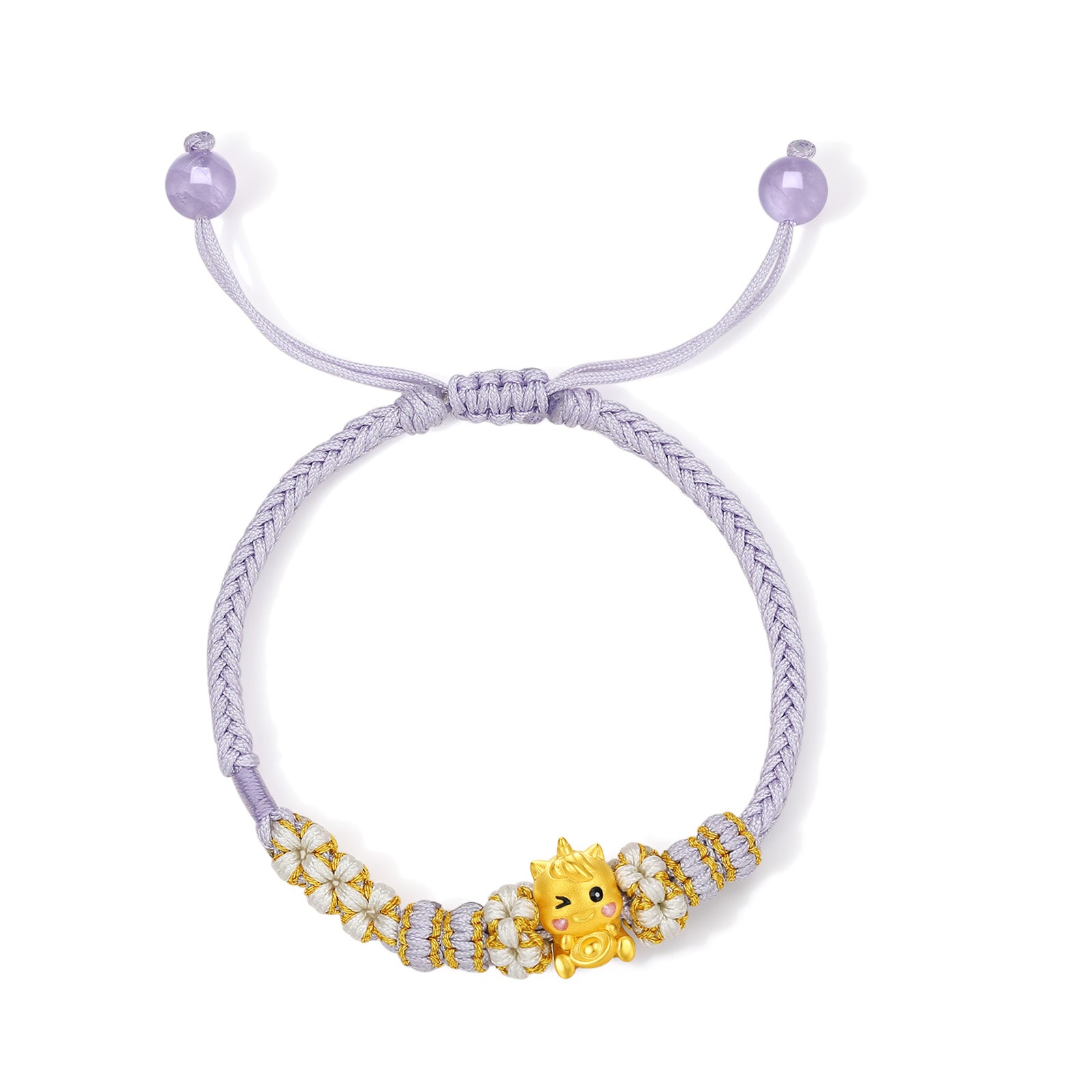 'Year of the Horse' 24K Gold Bracelet Horse Yuanbao 0.6-0.8g 16cm-22cm A1715941