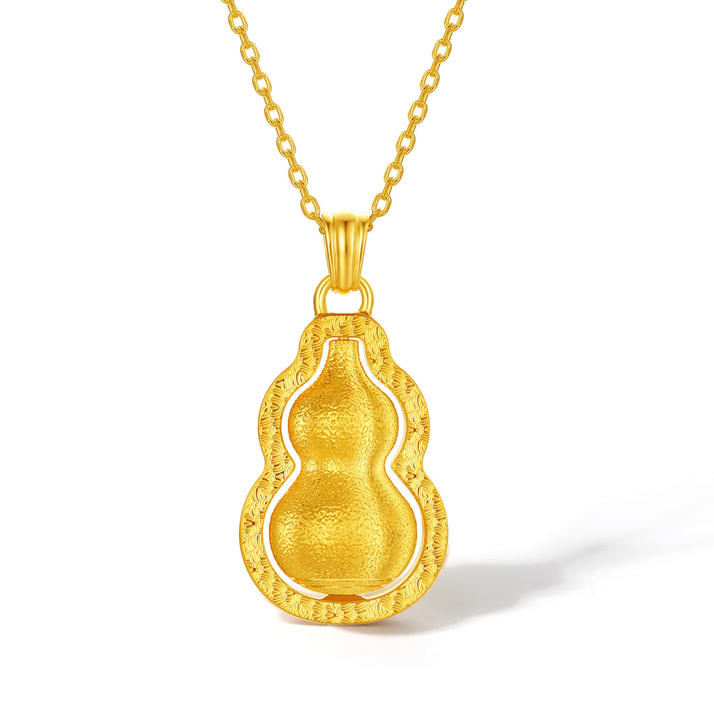 999 24K Gold Pendant Gourd 7.2-7.8g A0415516