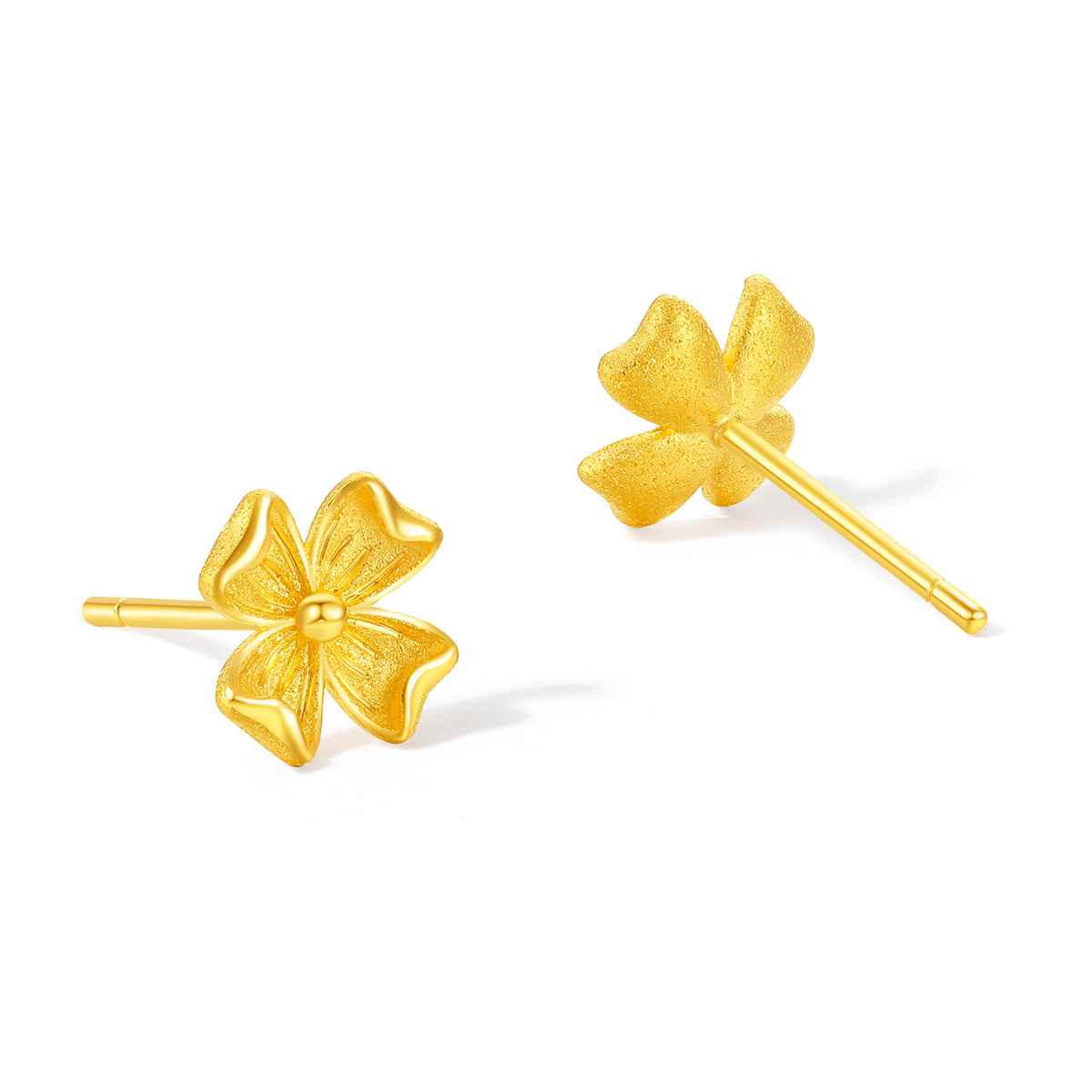 “Dream in the Garden” 24K Gold Earrings Flower 1.45-1.65g A0914965