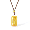 'Jiuhua Mountain' 999.9 24K Gold Pendant Necklace Ksitigarbha Bodhisattva A0415323