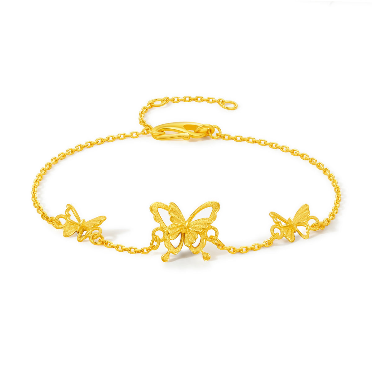 999 24K Gold Chain Bracelet 2.5-3.1g A0712519