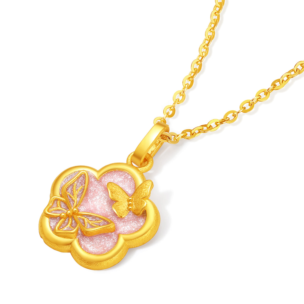 “Dream in the Garden” 24K Gold Pendant Flower 1.85-2.25g A0414971