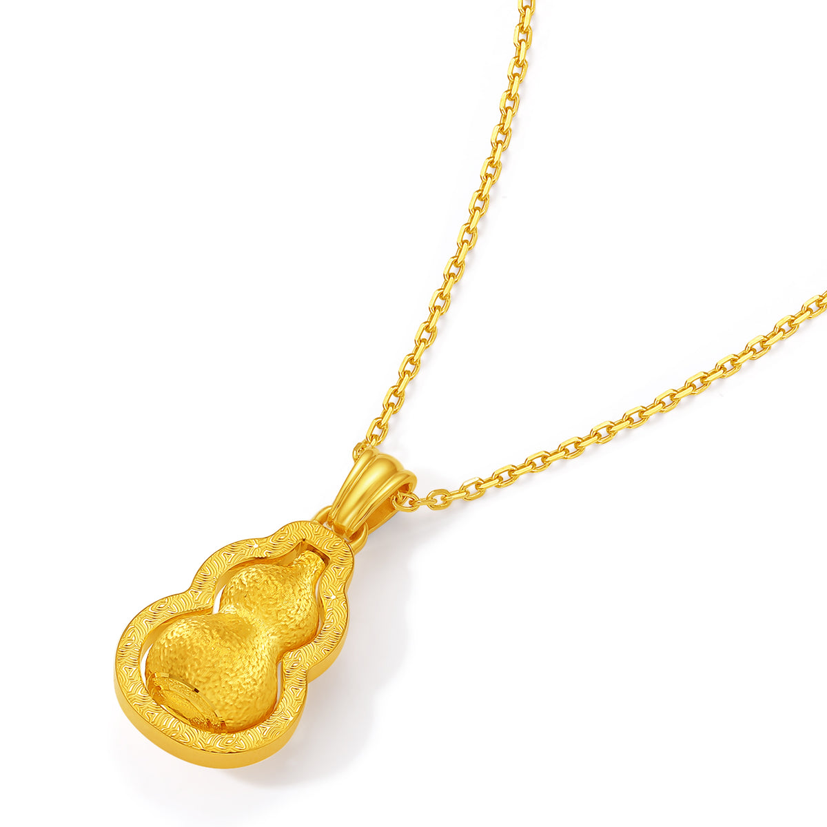 999 24K Gold Pendant Gourd 4.6-5.2g A0415515