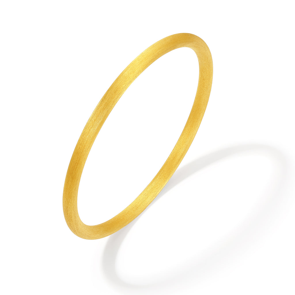 999 24K Gold Bangle Bracelet 19.9-23.9g A1021715