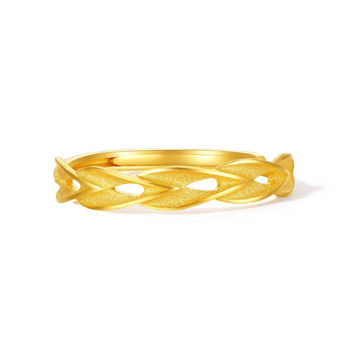 999 24K Gold Ring Leaf 1.8-2.3g A0112977
