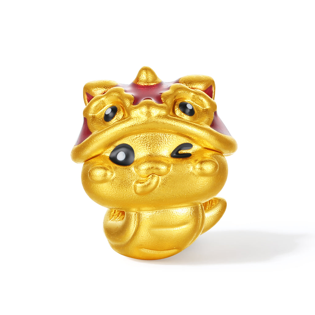 "Chinese Zodiac Snake" 24K Gold Beaded Bracelet Agate Snake 0.3-0.6g A1914865