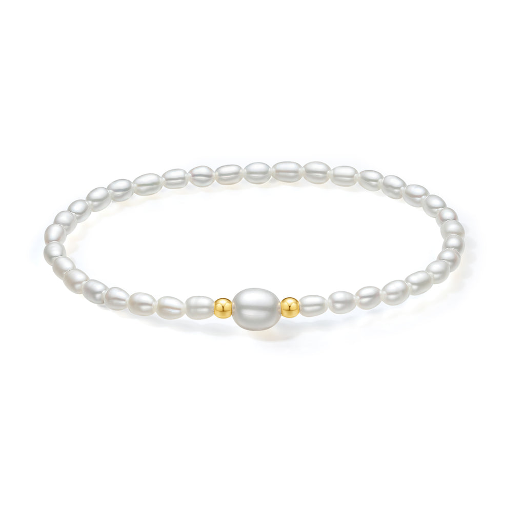 18K金珠串手鍊，珍珠，0.02-0.06克，貨號X1913024