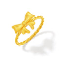 "Princess Wedding" 24K Gold Ring Bow 1.82-3.92g A0122043