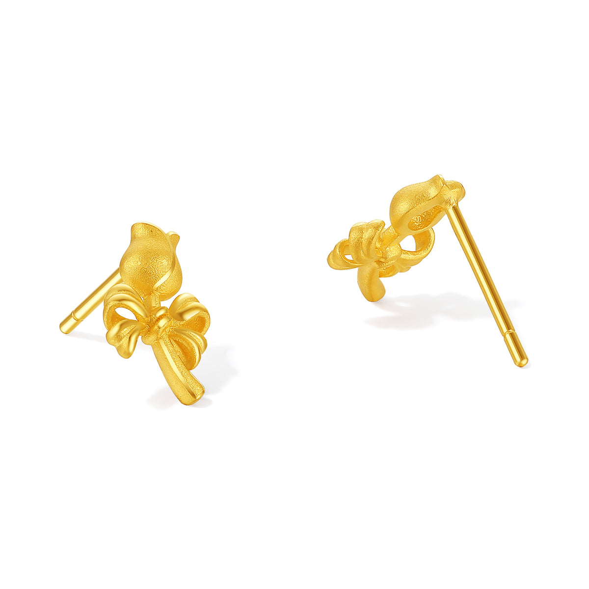 “Dream in the Garden” 24K Gold Earrings Flower 1.9-2.1g A0915129