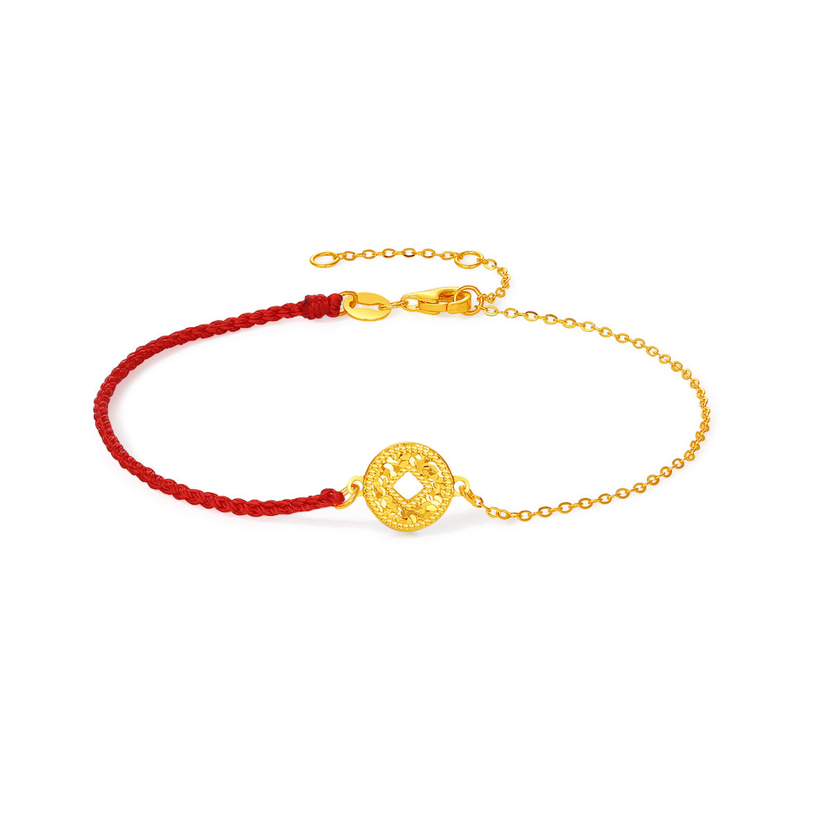 24K Gold Chain Bracelet Coin 1.5-1.8g A0724562