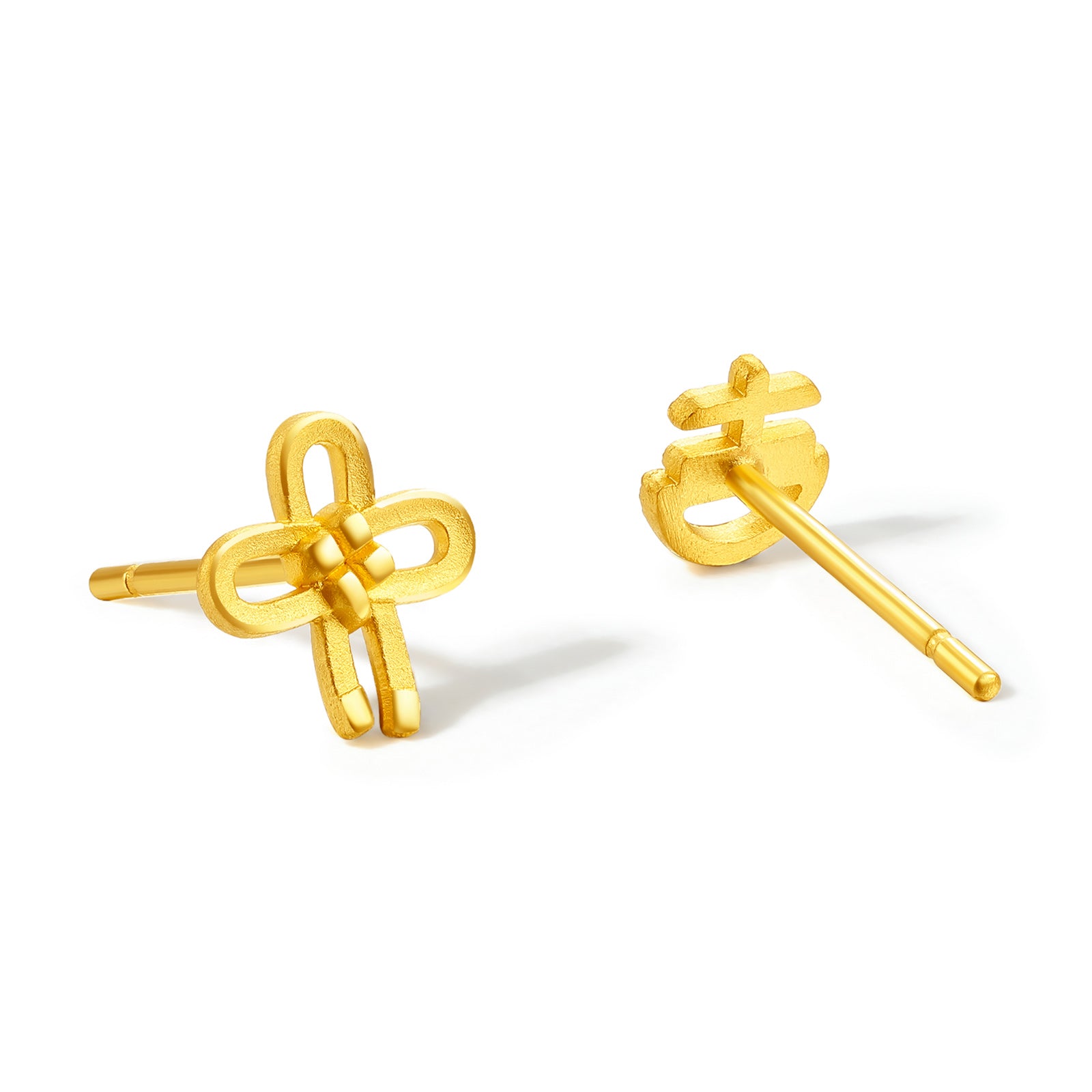 999 24K Gold Earrings 0.9-1.2g AA094679