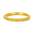 999 24K Gold Bangle Bracelet Flower 35-40g A1013647