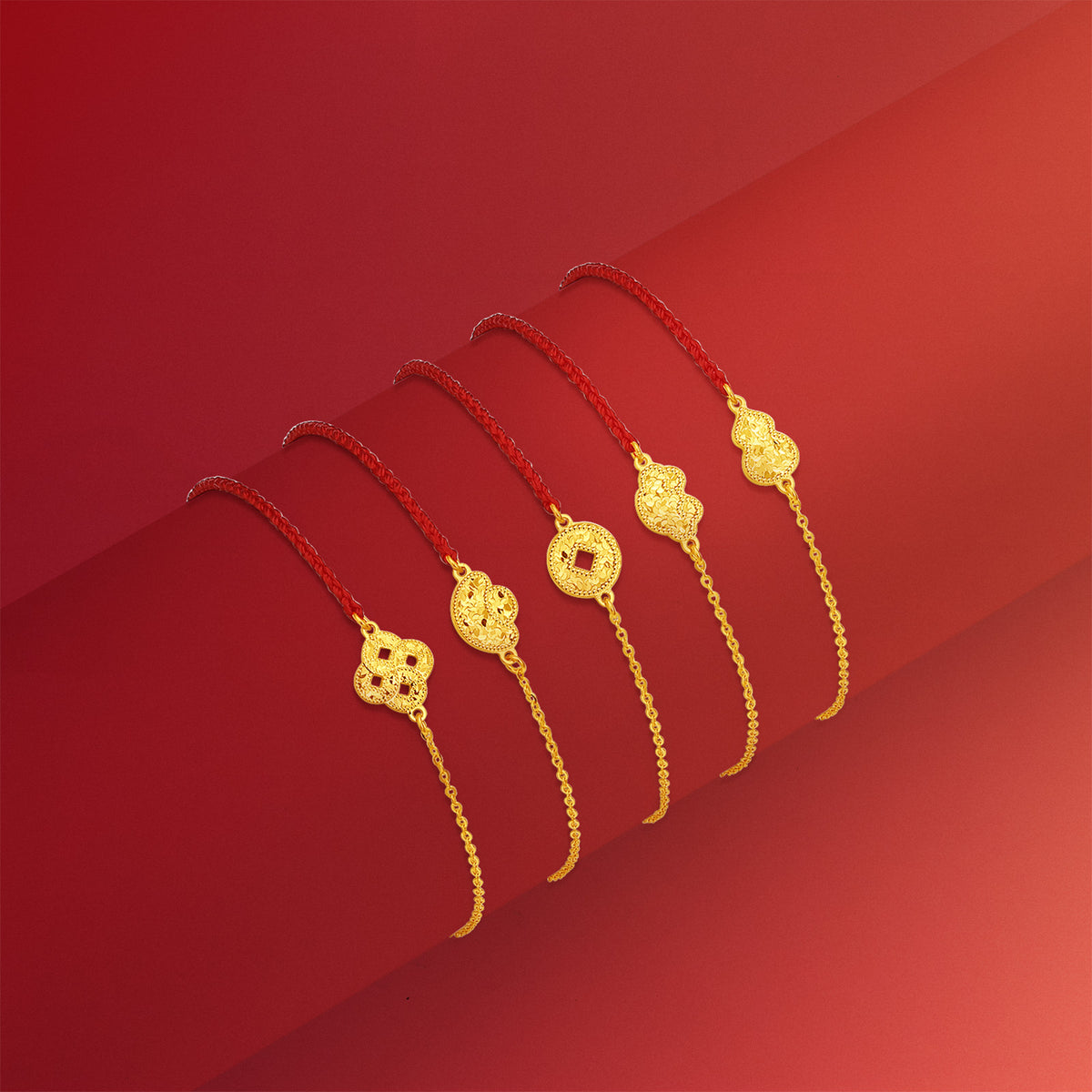 24K Gold Chain Bracelet Ruyi 1.5-1.8g A0724560