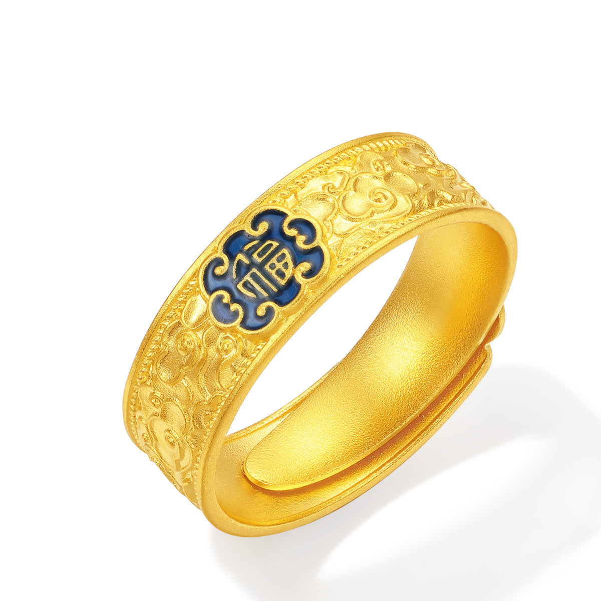 "Wah Kwong" 999 24K Gold Ring 10-12g A0115059