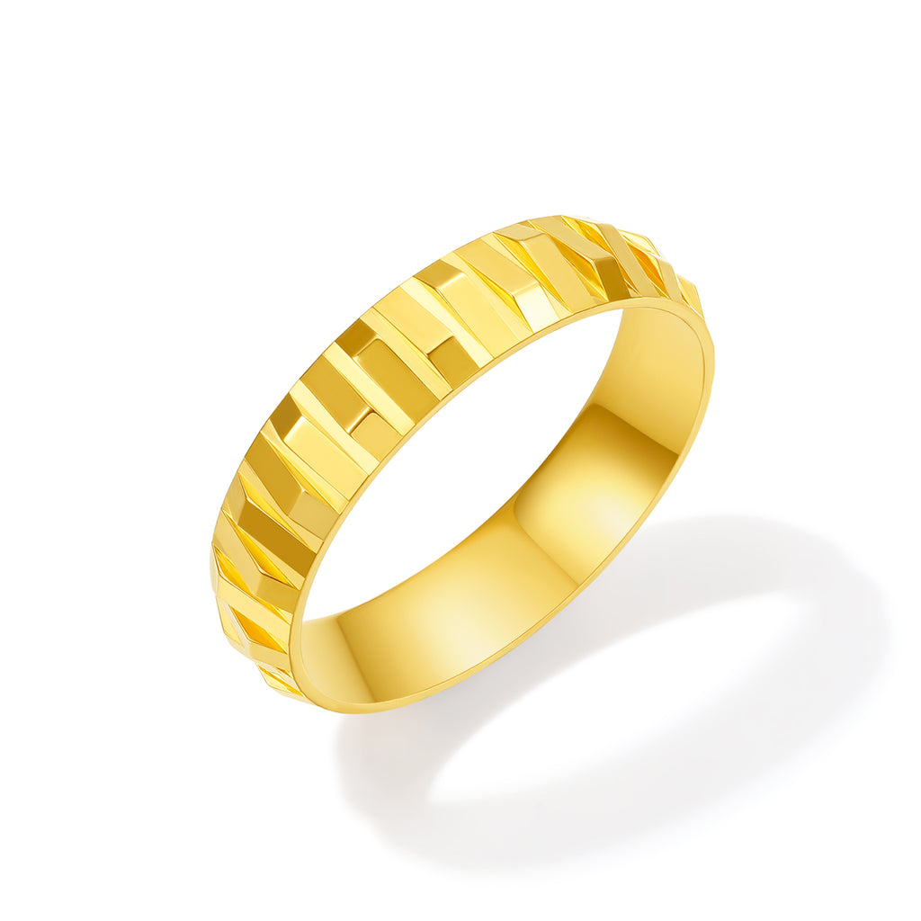 "Wah Kwong" 999 24K Gold Ring 6.5-7.5g A0115057