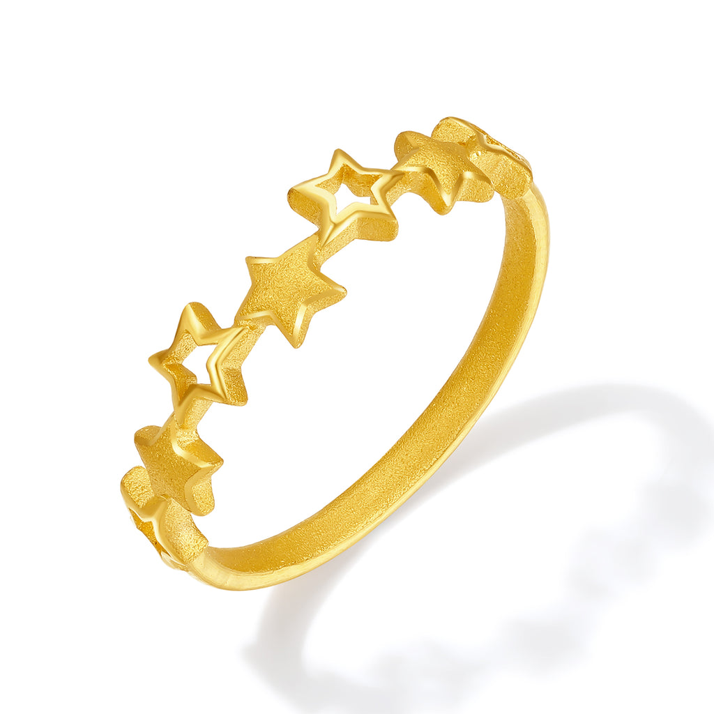 "Fantasy Forest" 999 24K Gold Ring            Star 1.7-2.6g A0113809
