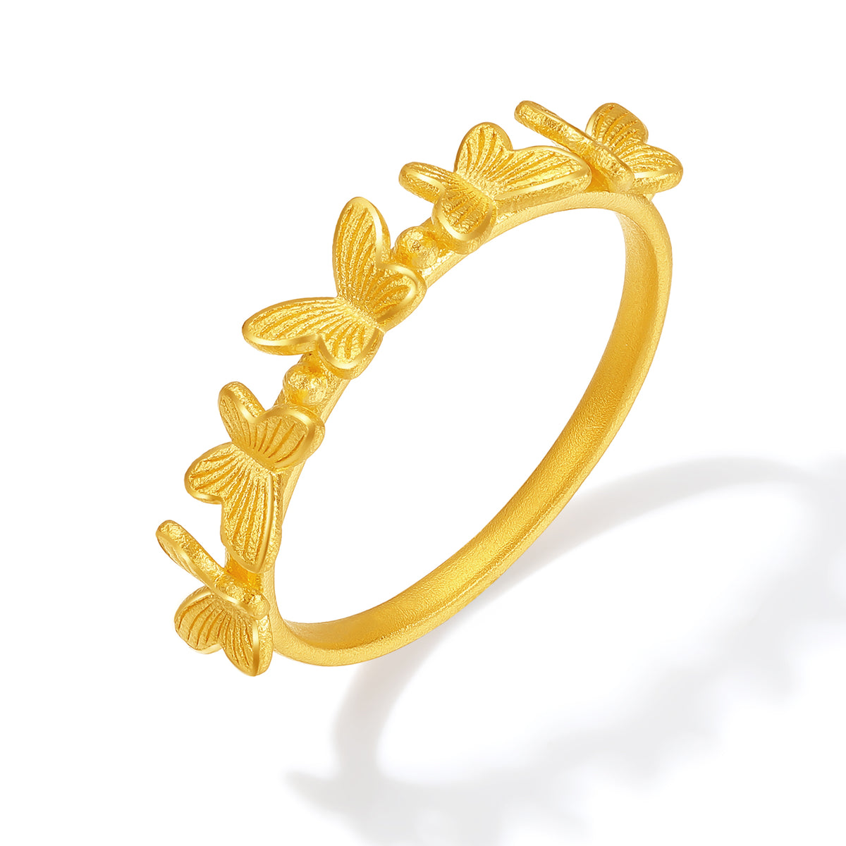 "Fantasy Forest" 999 24K Gold Ring            Butterfly 2.6-3.1g A0113804