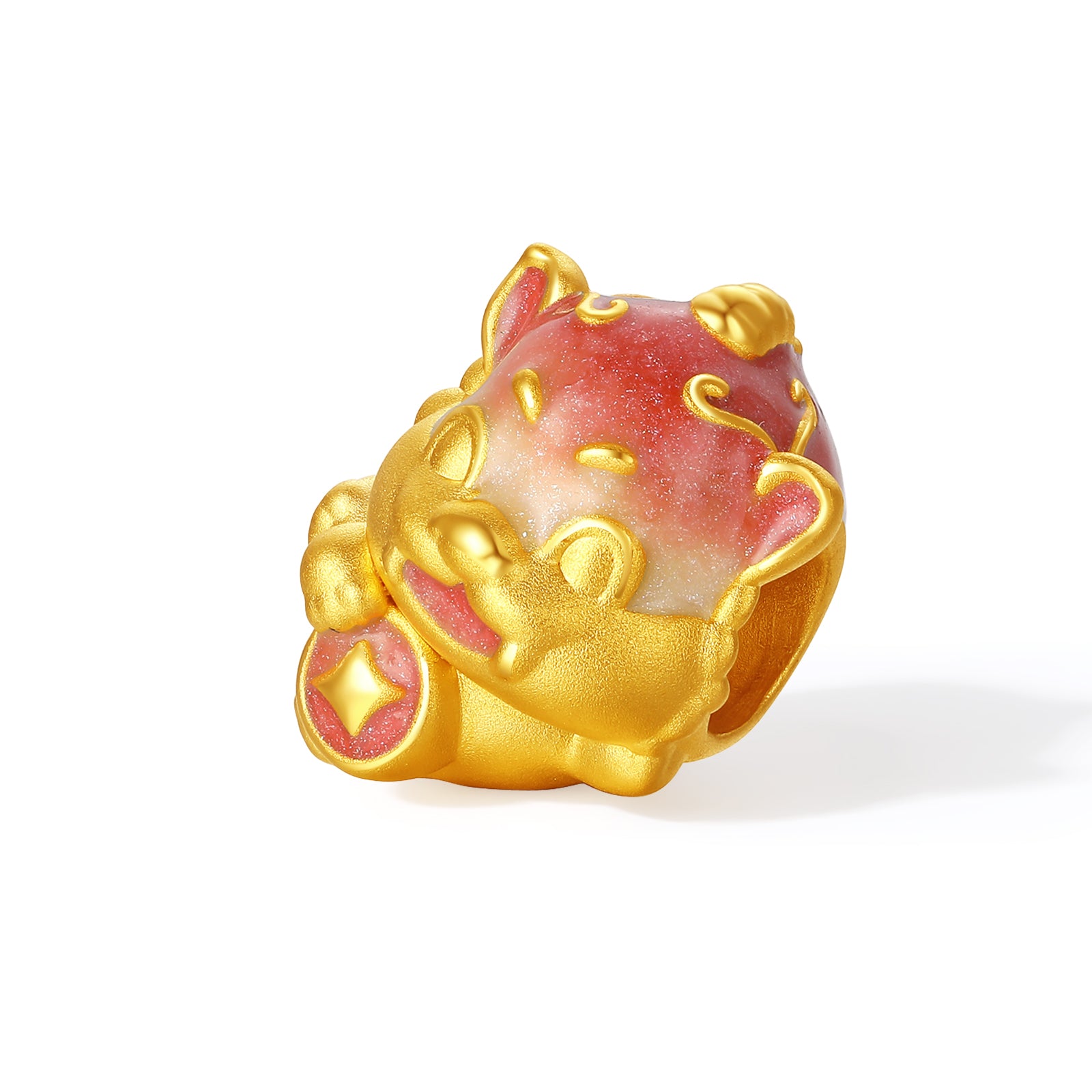 'Jiuhua Mountain' 24K Gold Charm Bracelet Ksitigarbha's Mount Diting 17cm & 19cm A1615443