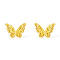 "Fantasy Forest" 24K Gold Earrings Butterfly 1.44-1.9g A0913808