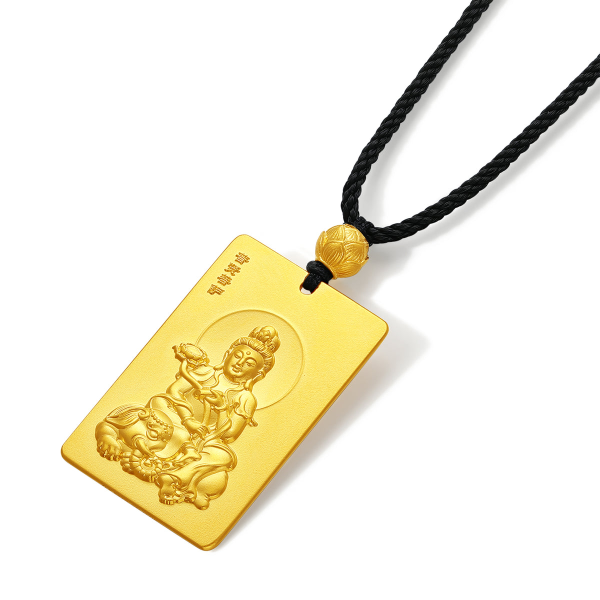 999 24K Gold Pendant Bodhisattva 22-24g A0413639