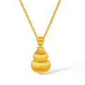 999 24K Gold Pendant Necklace Gourd 11-12.2g A0615439