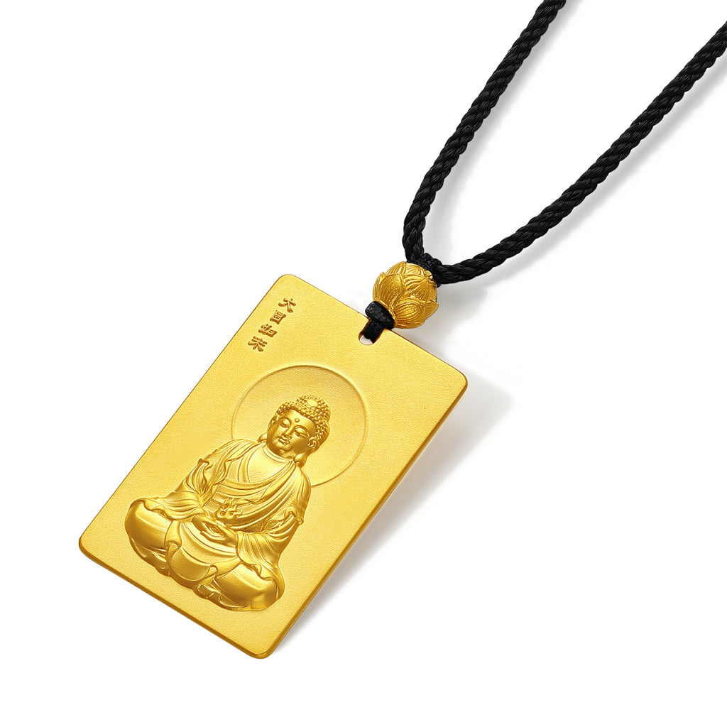 999 24K Gold Pendant Buddha 22-24g A0413642