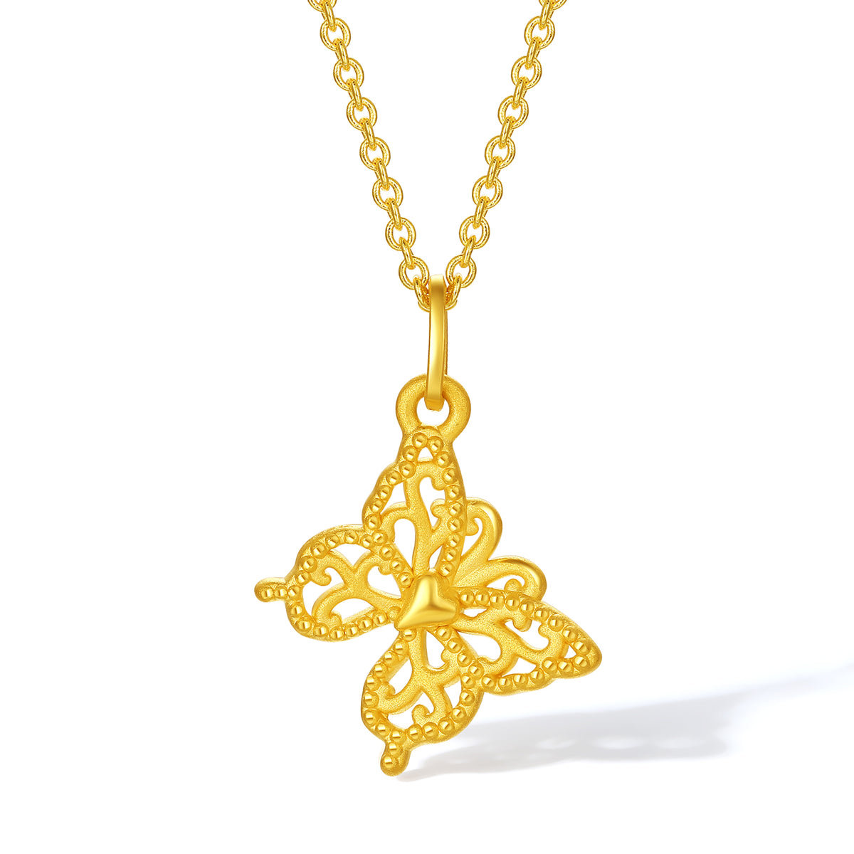 "Fantasy Forest" 24K Gold Pendant            Butterfly 1-1.3g A0413811