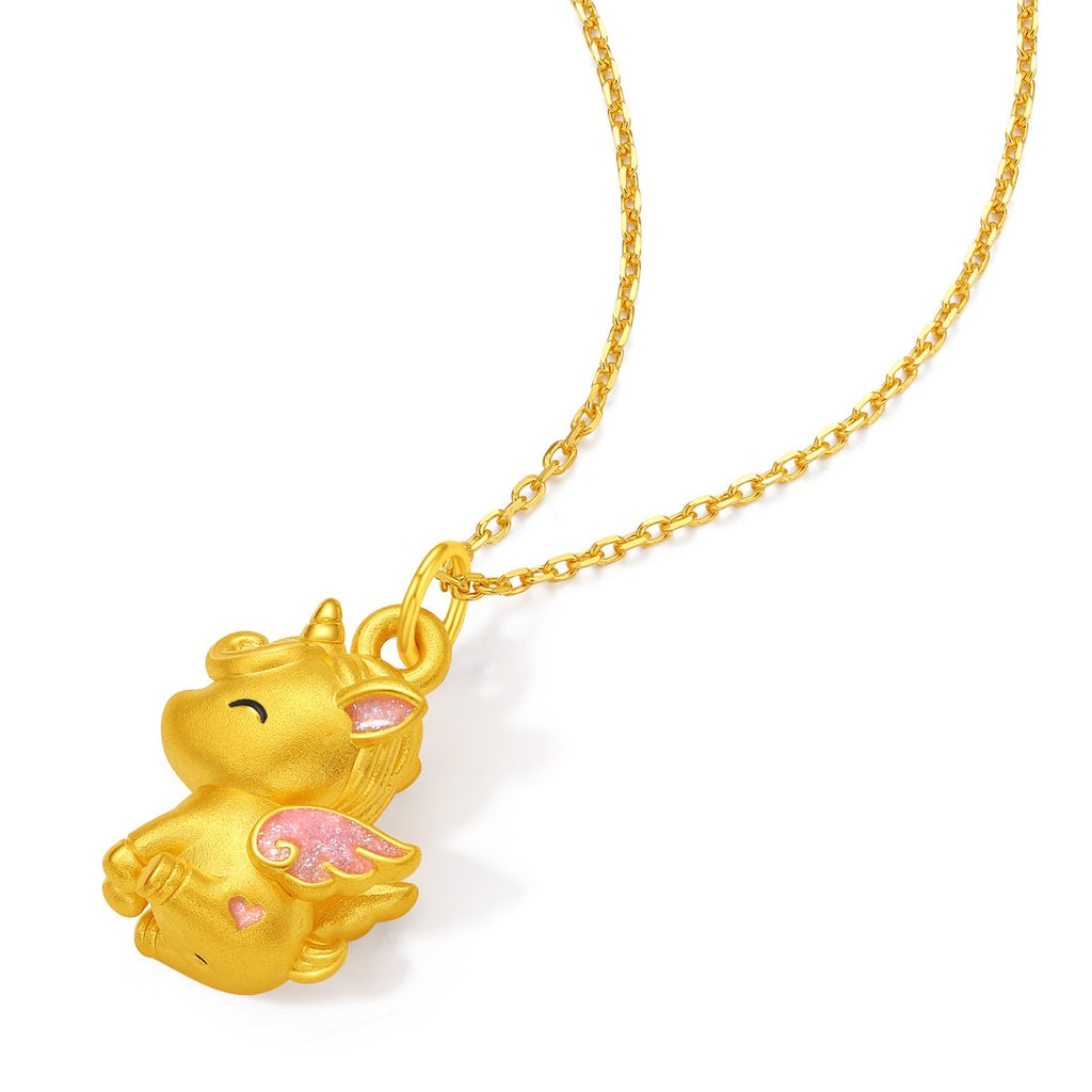 "Year of the Horse" 24K Gold Pendant Horse 1.2-1.4g A0415742