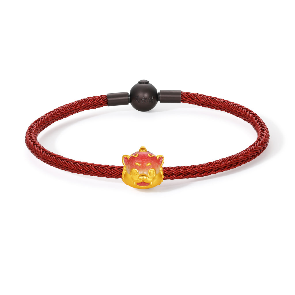 九華山24K金手鍊，地藏菩薩地頂山，17厘米和19厘米，A1615442