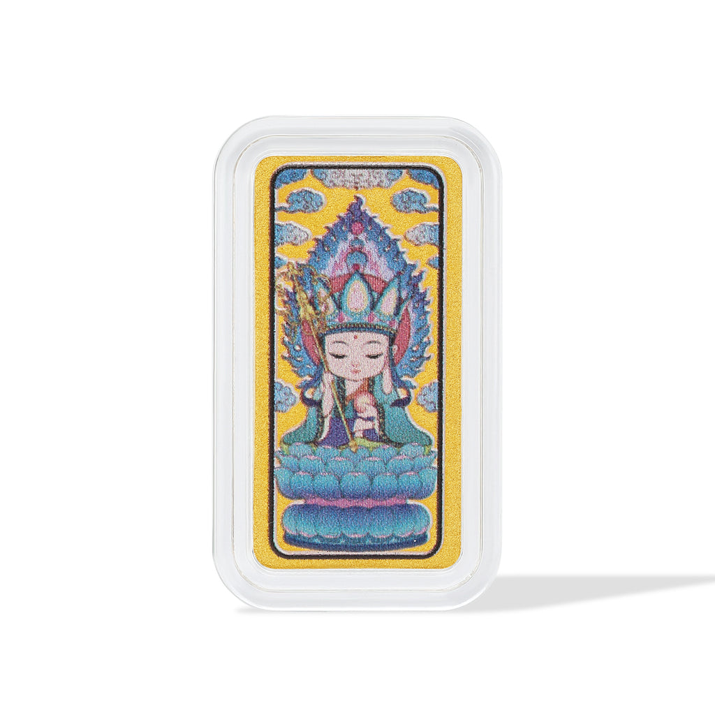 'Jiuhua Mountain' 999.9 24K Gold Gold Charm Ksitigarbha Bodhisattva A1214651