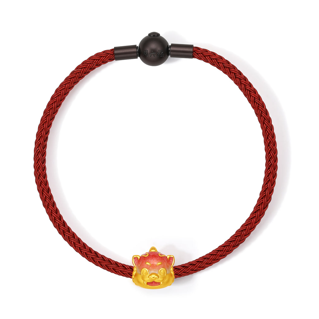 九華山24K金手鍊，地藏菩薩地頂山，17厘米和19厘米，A1615442