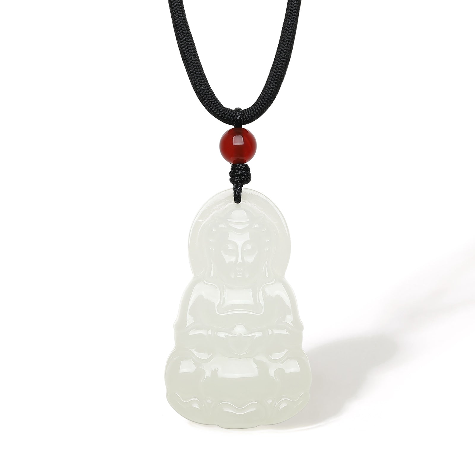 Pendant Hetian Jade Agate 6-6.5mm Guanyin Y0411869